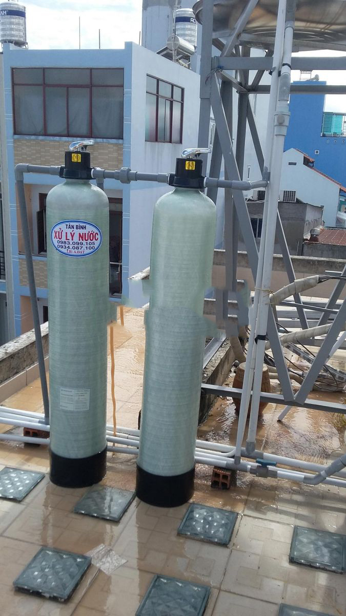 lọc nước phèn cột composite loc nuoc phen cot composite